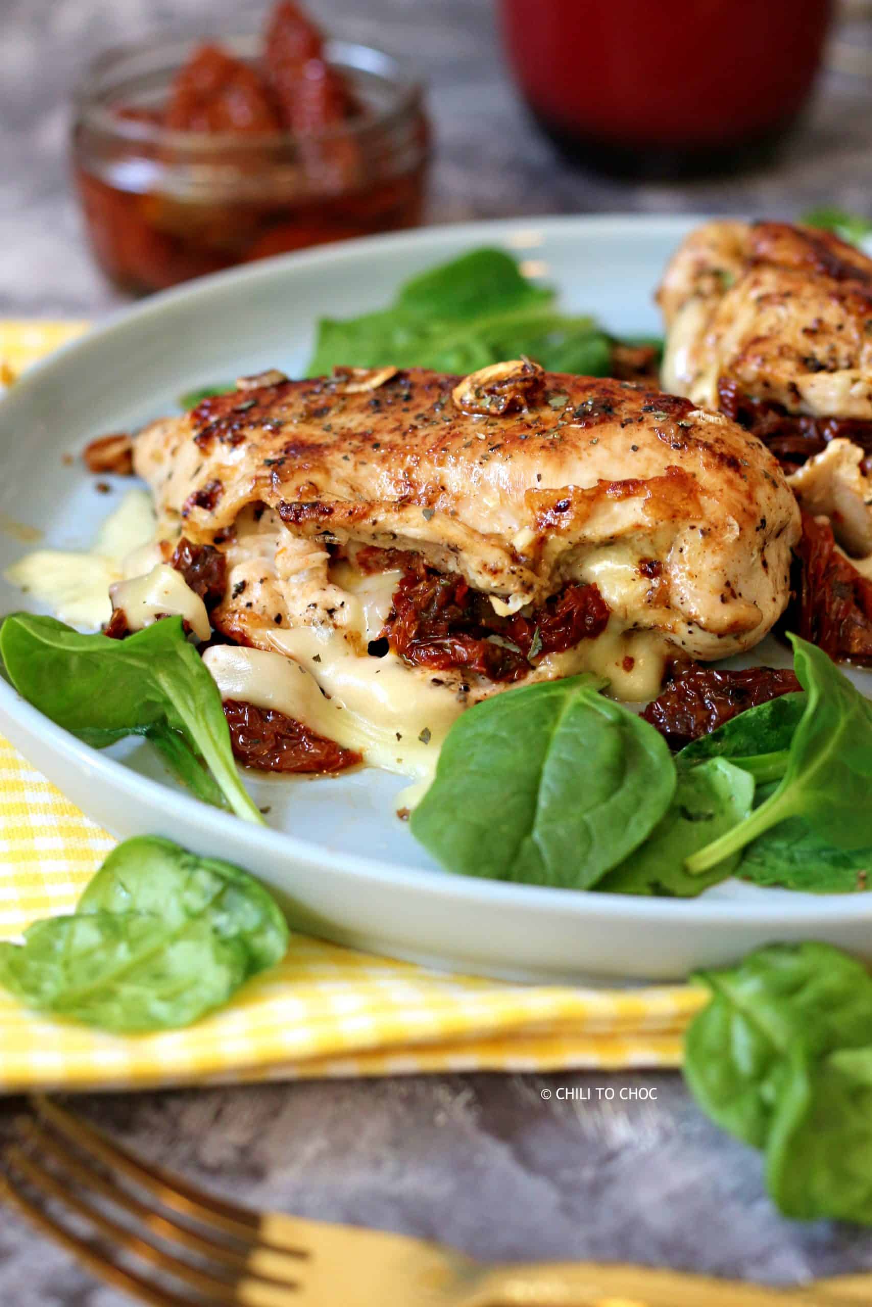 Stuffed Chicken with Sun-Dried Tomatoes 