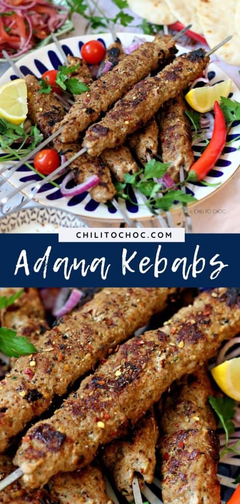Adana Kebab (Turkish Ground Meat Kebab) - Pinterest