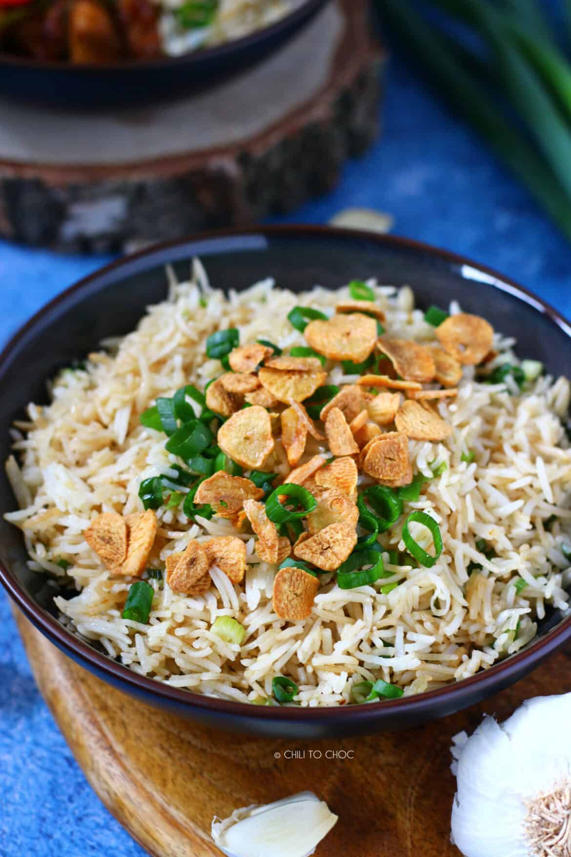 Garlic Butter Fried Rice Chili to Choc