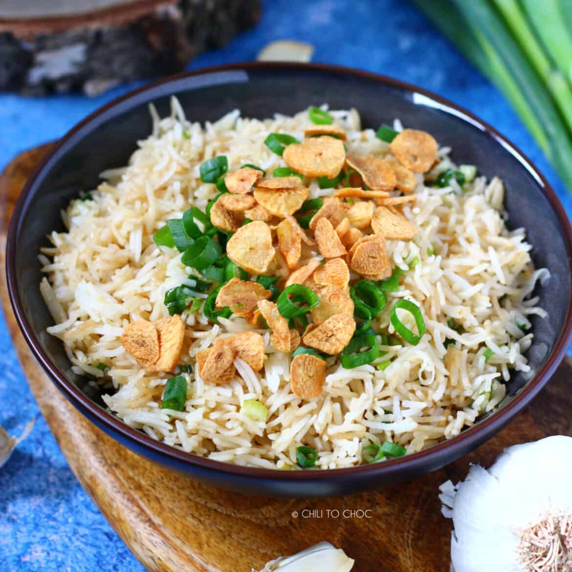 Garlic Butter Fried Rice Chili to Choc