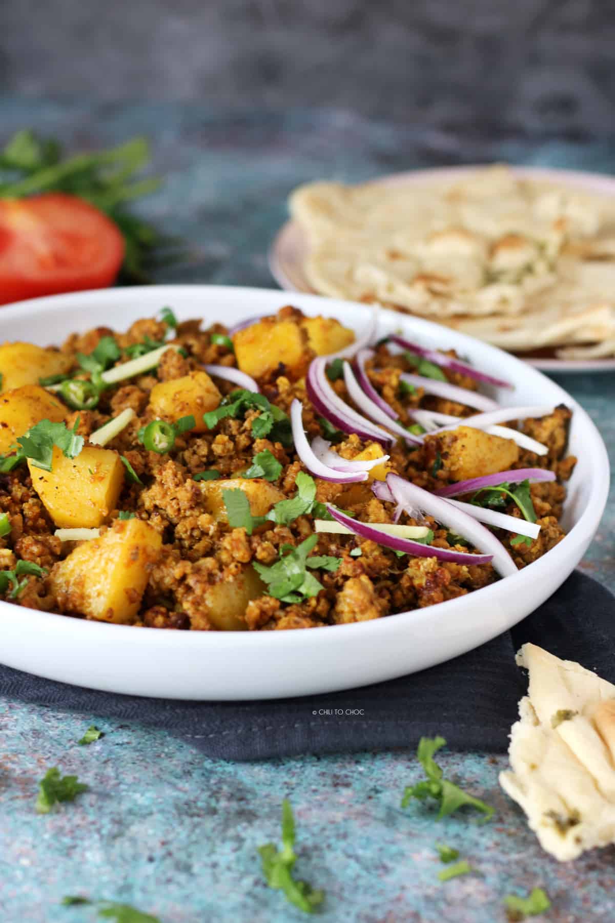 Aloo Keema (Ground Beef And Potato Curry) - Chili to Choc