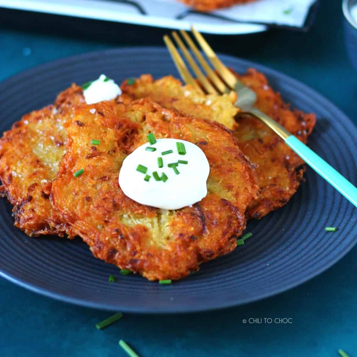 My wife deep fried some potato pancakes and I think it burned off