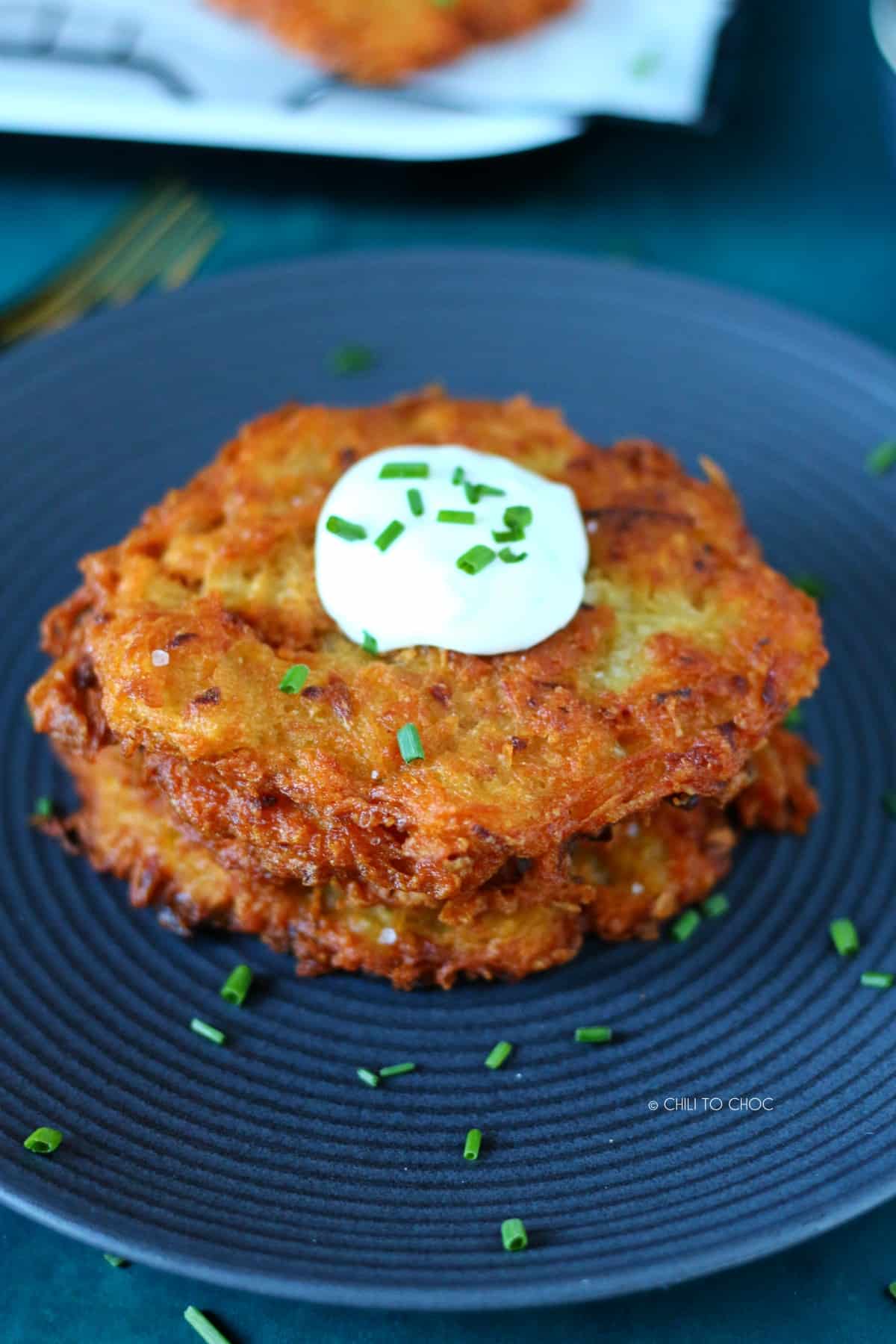 German Potato Pancakes (Kartoffelpuffer) - dirndl kitchen