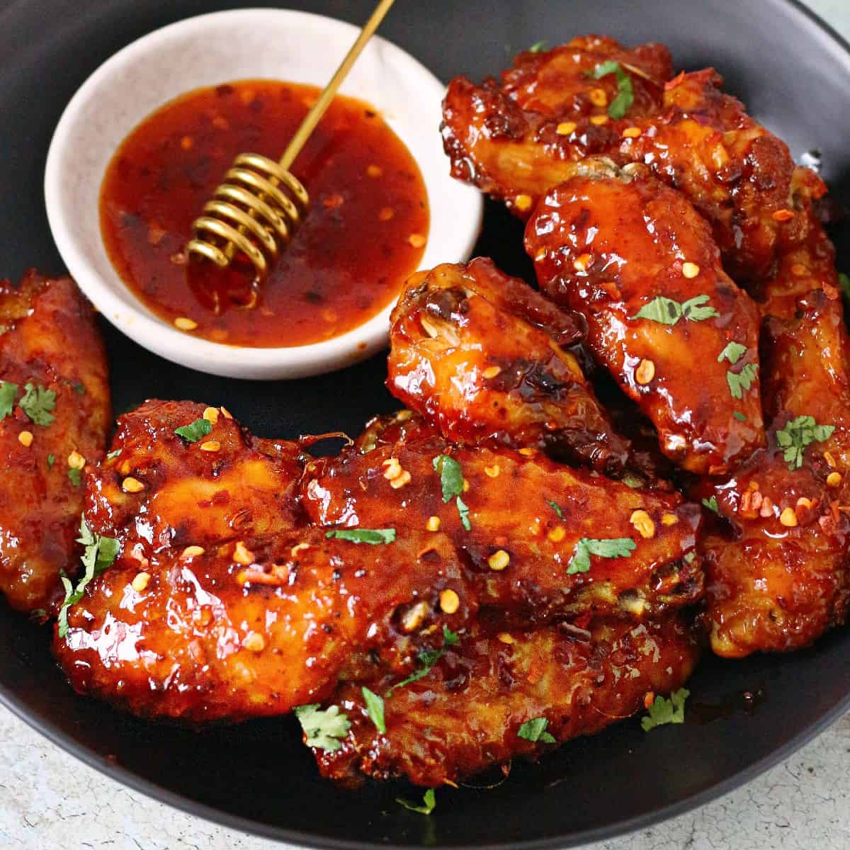 Hot Honey Chicken Wings - Chili to Choc