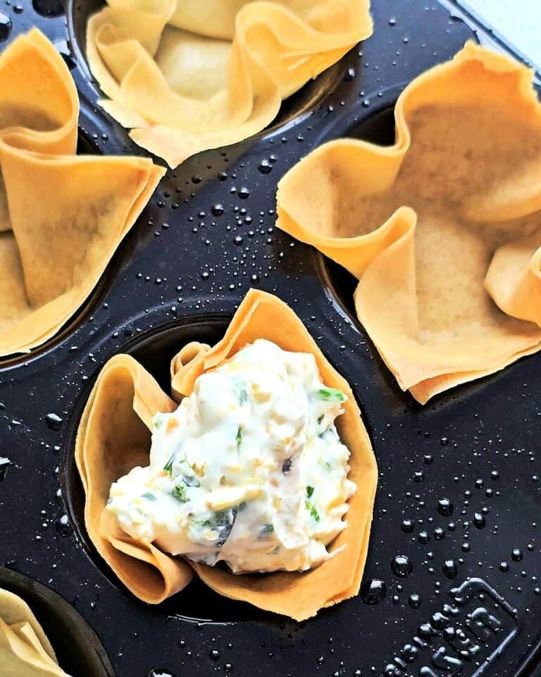 Wonton Shells Crispy Jalapeño Popper Wontons - Chili to Choc