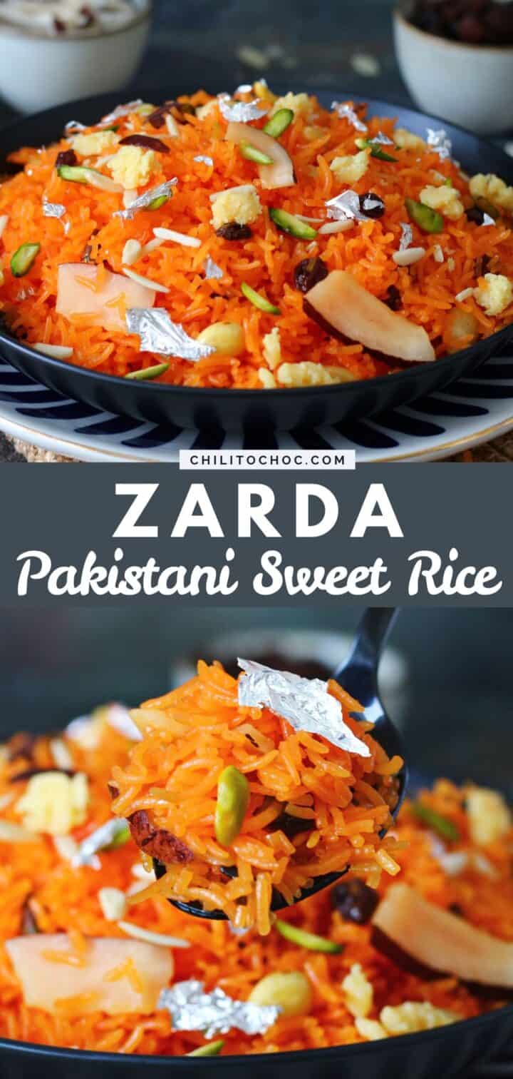 Zarda Rung Zarda (Pakistani Sweet Rice) - Chili to Choc